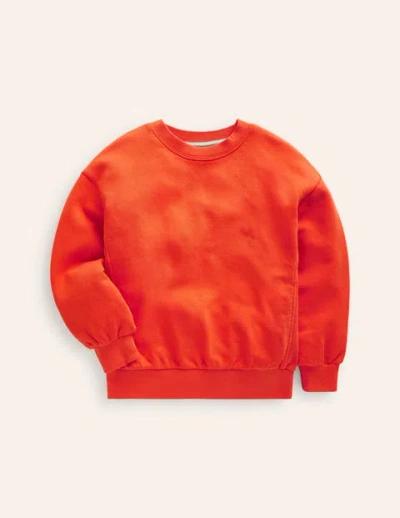 Mini Boden Kids' Supersoft Sweatshirt Firecracker Red Girls Boden
