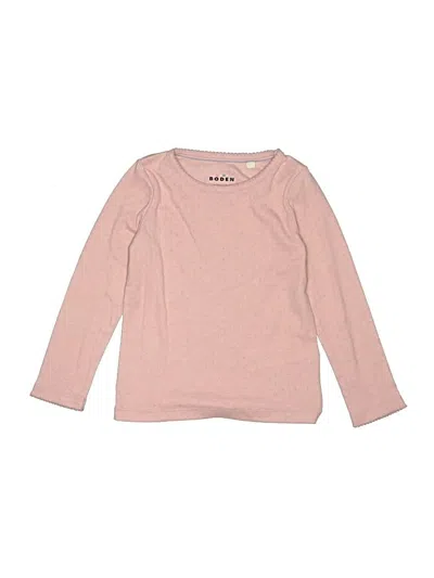 Pre-owned Mini Boden Kids' Sweatshirt In Pink