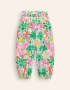 MINI BODEN TAPERED VACATION PANTS MULTI RAINBOW PALM GIRLS BODEN