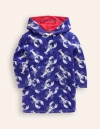 MINI BODEN TOWELLING THROW-ON NAVY LOBSTER GIRLS BODEN