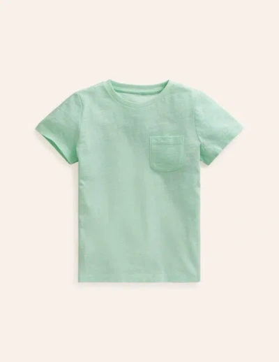 Mini Boden Kids' Washed Slub T-shirt Aloha Green Girls Boden