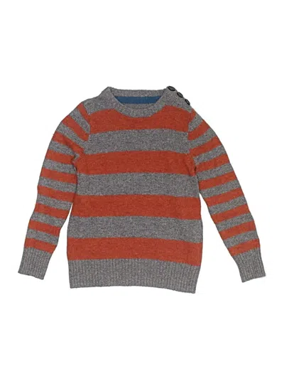 Pre-owned Mini Boden Kids' Wool Pullover Sweater In Orange