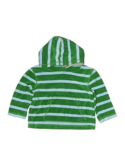 Pre-owned Mini Boden Kids' Zip Up Hoodie In Green