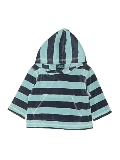 Pre-owned Mini Boden Kids' Zip Up Hoodie In Teal