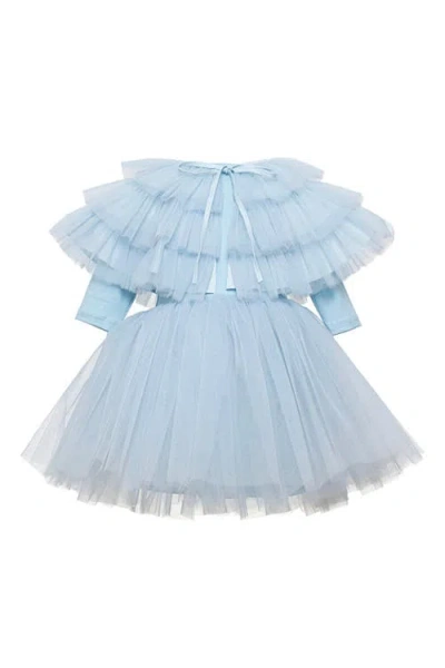 Mini Celebrities Kids'  Cloud Tulle Dress Set In Blue