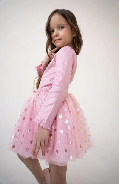 Mini Celebrities Babies'  Gleam Tutu Skirt Set In Pink