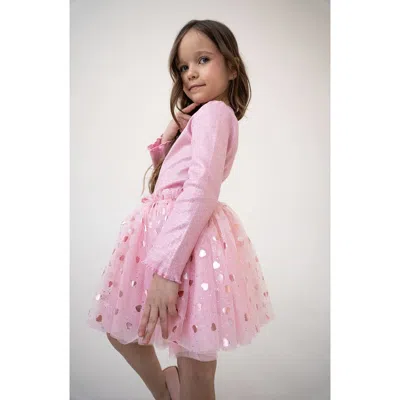 Mini Celebrities Babies'  Gleam Tutu Skirt Set In Pink
