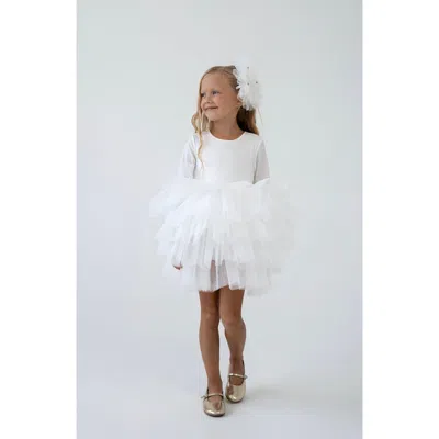 Mini Celebrities Babies'  Ivy Open Back Fluffy Tutu Dress In White