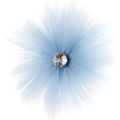 Mini Celebrities Babies'  Lotus Hair Clips In Blue