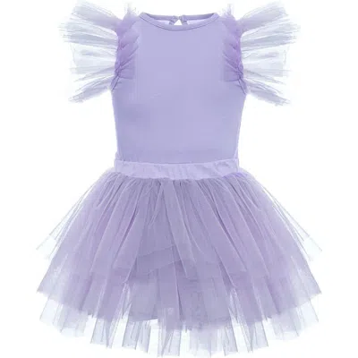 Mini Celebrities Kids'  Mist Tutu Set In Purple