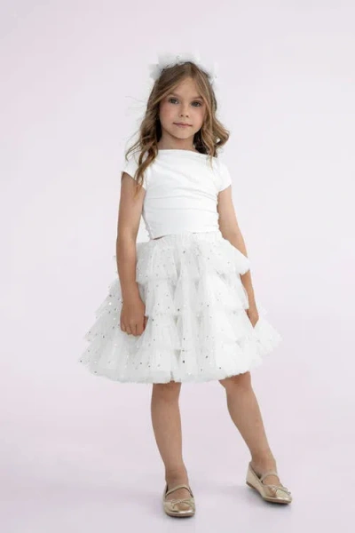 Mini Celebrities Babies'  Moon Tutu Skirt In White
