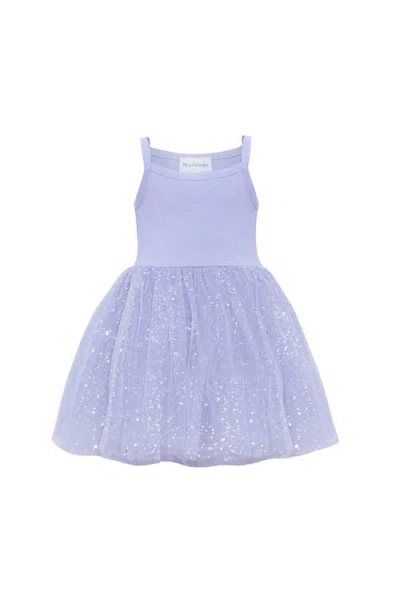 Mini Celebrities Babies'  Sleveless Sparkle Tulle Dress In Blue