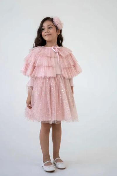 Mini Celebrities Babies'  Sparkle Tulle Dress Set In Pink