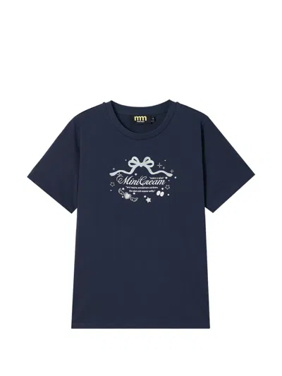 Mini Cream Graphic-print T-shirt In Animal Print