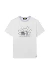 Mini Cream Graphic-print T-shirt In White