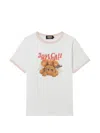 Mini Cream Graphic-print T-shirt In White