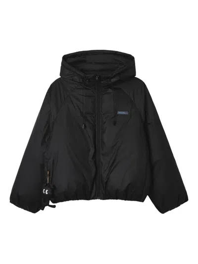 Mini Cream フーデッド ジャケット In Blue