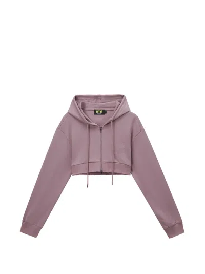 Mini Cream Logo-patch Top In Purple