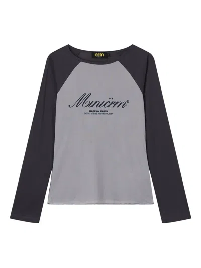 Mini Cream Raglan-sleeve T-shirt In Black