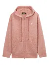 Mini Cream Zip-fastening Hoodie In Pink