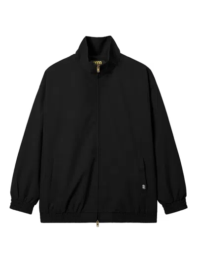 Mini Cream ジップアップ ジャケット In Black