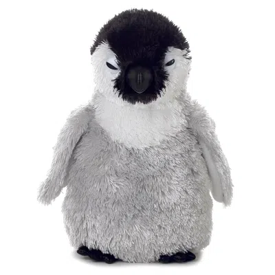 Mini Flopsie Aurora  Baby Emperor Penguin 8-inch Stuffed Animal Plush In Gray