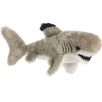 Mini Flopsie Aurora  Black-tipped Shark 8-inch Stuffed Animal Plush In Gray