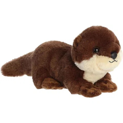 Mini Flopsie Aurora  River Otter Pup 8-inch Stuffed Animal Plush In Brown