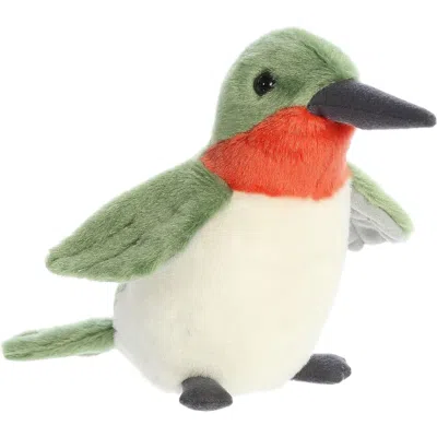 Mini Flopsie Aurora  Ruby-throated Hummingbird 8-inch Stuffed Animal Plush In Green
