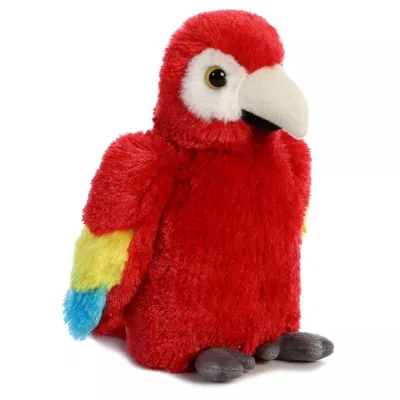 Mini Flopsie Aurora  Scarlet Macaw Parrot 8-inch Stuffed Animal Plush