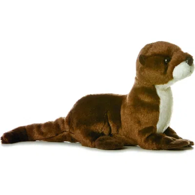 Mini Flopsie Aurora  Sliddy The Otter 8-inch Stuffed Animal Plush In Brown