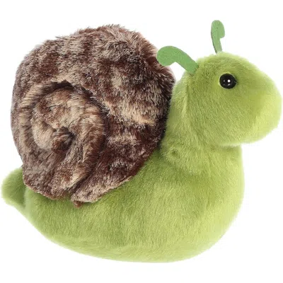 Mini Flopsie Aurora  Slow Snail 8-inch Stuffed Animal Plush In Green