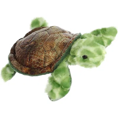 Mini Flopsie Aurora  Splish Sea Turtle 8-inch Stuffed Animal Plush In Green