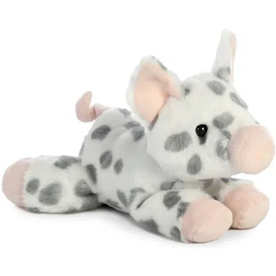 Mini Flopsie Aurora  Spotted Piglet 8-inch Stuffed Animal Plush In White