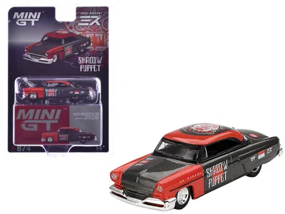 Mini Gt 1954 Lincoln Capri Hot Rod "shadow Puppet" Red And Dark Gray " X Mizu Diecast 2024" Limited E