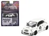 Mini Gt Abarth 595 #49 "lb-works X Abas Works" Gara White Limited Edition 1/64 Diecast Model Car By  In White
