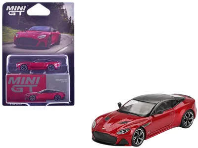 Mini Gt Aston Martin Dbs Rhd (right Hand Drive) Hyper Red Metallic With Carbon Top Limited Edition