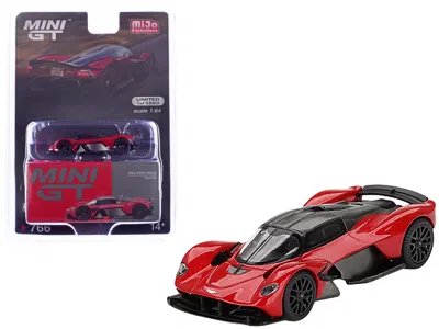 Mini Gt Aston Martin Valkyrie Hyper Red With Carbon Top Limited Edition To 3960 Pieces Worldwide 1/64 Diecas