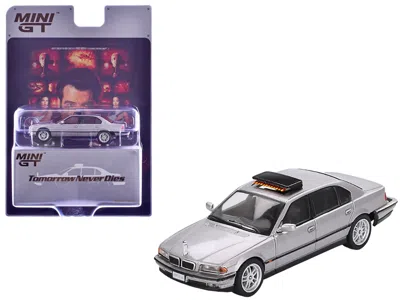 Mini Gt Bmw 750il Gray Metallic 007 James Bond "tomorrow Never Dies" (1997) Movie Limited Edition 1/64 In Multi