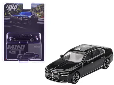 Mini Gt Bmw I7 Xdrive60 Black Sapphire Limited Edition 1/64 Diecast Model Car By