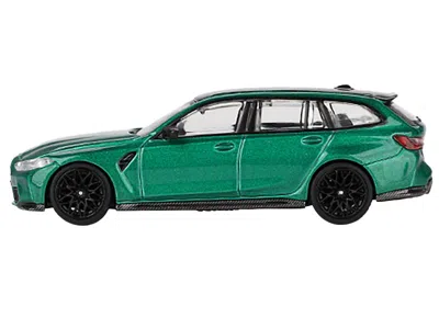 Mini Gt Bmw M3 Competition Touring Isle Of Man Green Metallic With Black Top Limited Edition To 3600 Pieces 