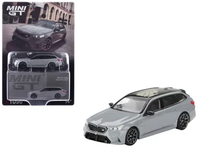 Mini Gt Bmw M5 Touring Brooklyn Gray Metallic With Sunroof 1/64 Diecast Model Car By
