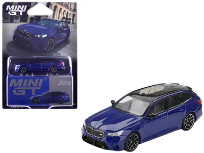 Mini Gt Bmw M5 Touring Marina Bay Blue Metallic With Black Top And Sun Roof Limited Edition 1/64 Diecast Mod