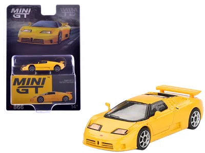 Mini Gt Bugatti Eb110 Super Sport Giallo Bugatti Yellow Limited Edition 1/64 Diecast Model Car By