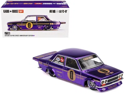 Mini Gt Datsun 510 Pro Street #0 "anniversary Edition" Purple Metallic (designed By Jun Imai) "kaido House" 