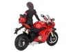 Mini Gt Ducati Panigale V4 S Motorcycle Red With Ducati Girl Figure Limited Edition 1/64 Diecast Model By Mi
