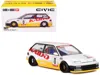 Mini Gt Honda Civic (ef) Kanjo V1 #0 Silver Metallic And Yellow (designed By Jun Imai) "kaido House" Special In Multi