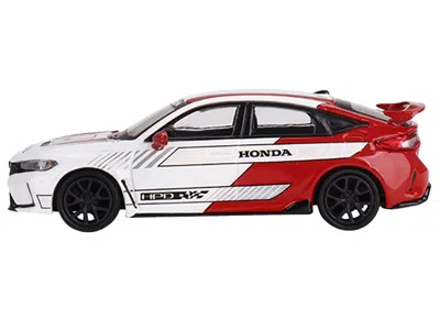 Mini Gt Honda Civic Type R White And Red "2023 Pace Car" Limited Edition To 3000 Pieces Worldwide 1/64 Dieca