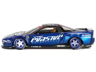 Mini Gt Honda Nsx "evasive V2" #52 Blue Metallic With Carbon Top (designed By Jun Imai) "kaido House" Specia