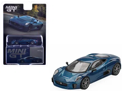Mini Gt Jaguar C-x75 Blue Metallic Limited Edition 1/64 Diecast Model Car By